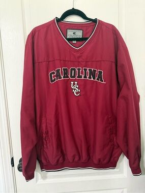 Colosseum Maroon V-Neck Carolina Pullover